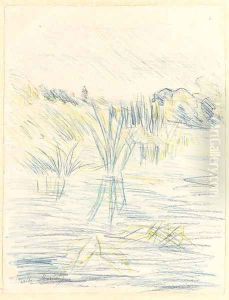 Etude de paysage by Berthe Morisot