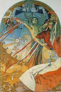 8th Sokol Festival. 1912 by Alphonse Maria Mucha