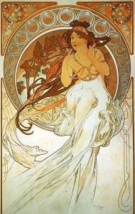 Music. From The Arts Series. 1898 by Alphonse Maria Mucha