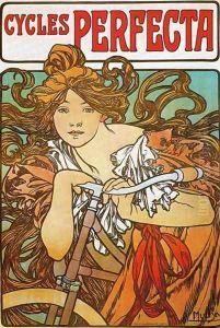 Cycles Perfecta. c. 1897 by Alphonse Maria Mucha