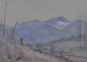 Figure On A Mountain Path