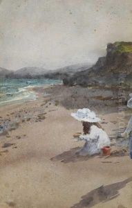 Children Playing On Beach