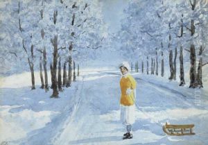 Girl With Toboggan