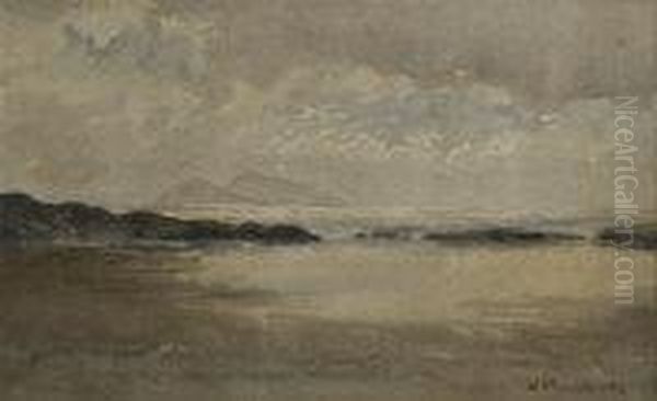 Beach Scene In Hazy Sunlight - view 1