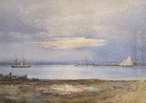 Shipping In An Estuary by William Percy French
