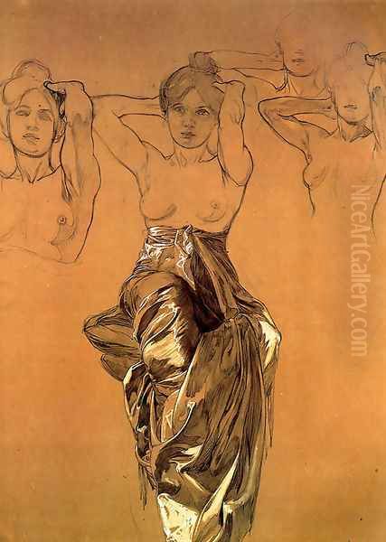 Study Of Drapery - view 1