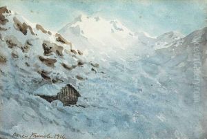 An Alpine Log Cabin by William Percy French