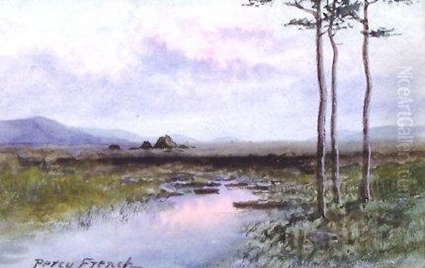 Tall Trees In A Landscape - view 1