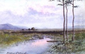 Tall Trees In A Landscape by William Percy French