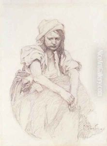 Contemplation by Alphonse Maria Mucha