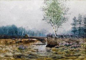 Landscape With Heather by William Percy French