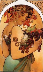 Fruit by Alphonse Maria Mucha
