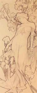 Iris by Alphonse Maria Mucha