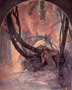 Easter Chimes Awaken Nature by Alphonse Maria Mucha
