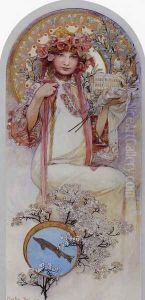The Girl of Ivancice by Alphonse Maria Mucha