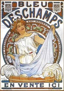 Bleu Deschamps. c. 1897 by Alphonse Maria Mucha