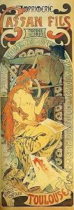 Cassan Fils, 1895 by Alphonse Maria Mucha