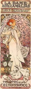 La Dame Aux Camelias by Alphonse Maria Mucha