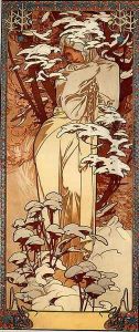 Winter Ii by Alphonse Maria Mucha