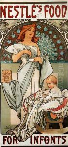 Nestles Food For Infants by Alphonse Maria Mucha