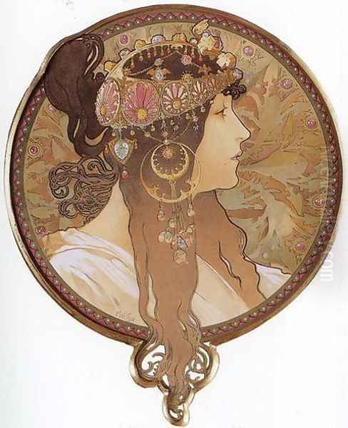 Byzantine Head: The Brunette. 1897 - view 1