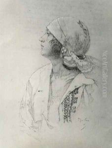 The Artists Daughter by Alphonse Maria Mucha