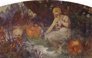 Prophetess, 1896 by Alphonse Maria Mucha