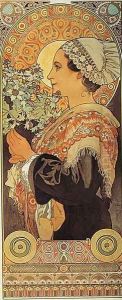 Thistle from the Sands. 1902 by Alphonse Maria Mucha
