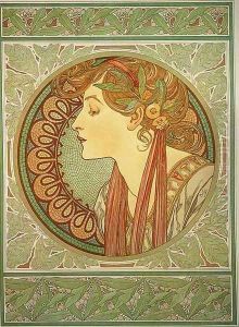 Laurel, 1901 by Alphonse Maria Mucha