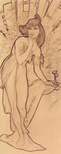 Carnation by Alphonse Maria Mucha