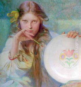 The Artist by Alphonse Maria Mucha