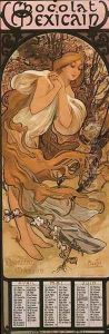 The Four Seasons: Spring. 1897 by Alphonse Maria Mucha