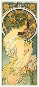 La Primevere by Alphonse Maria Mucha