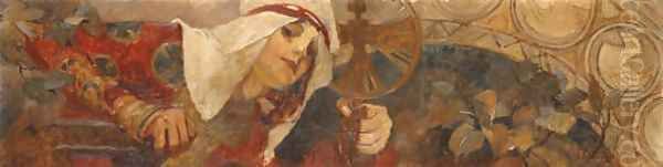 Femme à l'embleme, Winter - view 1