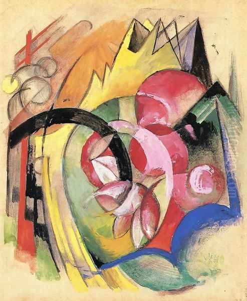 Coloful Flowers Aka Abstract Forms - view 1