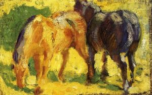 Small Horse Picture by Franz Marc