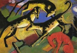 Playing Dogs by Franz Marc