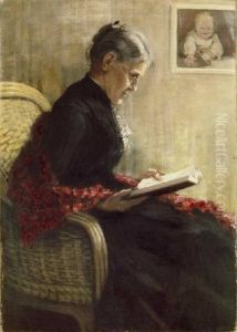 Portrait Of The Artists Mother by Franz Marc