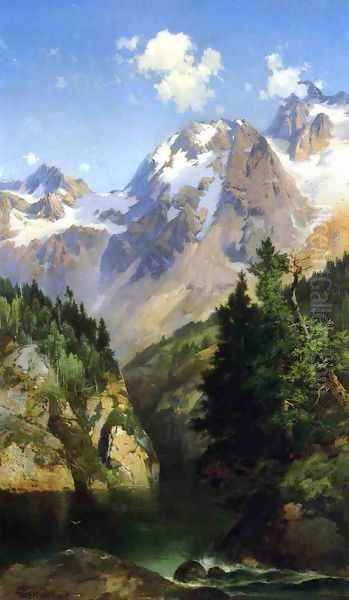 A Rocky Mountain Peak Idaho Territory - view 1