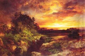An Arizona Sunset Near The Grand Canyon by Thomas Moran