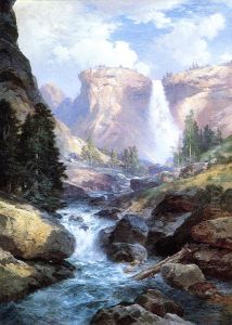 Under The Red Wall Grand Canyon Of Arizona by Thomas Moran