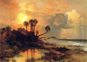 Fort George Island2 by Thomas Moran