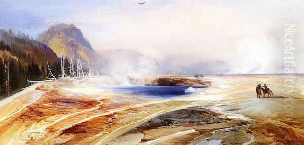 Big Springs In Yellowstone Park - view 1