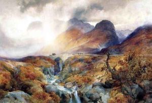 Pass At Glencoe Scotland by Thomas Moran