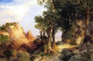 On The Berry Trail Grand Canyon Of Arizona by Thomas Moran