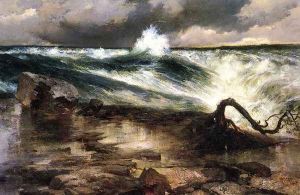 The Rapids Above Niagara by Thomas Moran