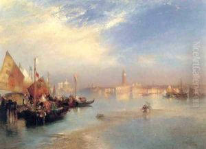 The Fishermans Wedding Party by Thomas Moran