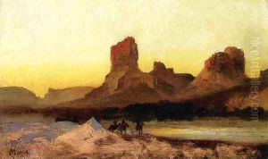 Indians At The Green River by Thomas Moran