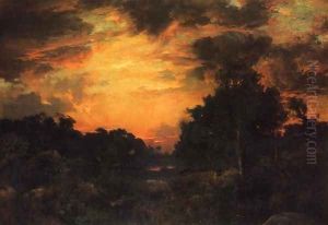Sunset On Long Island2 by Thomas Moran