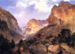 Golden Gateway to the Yellowstone by Thomas Moran